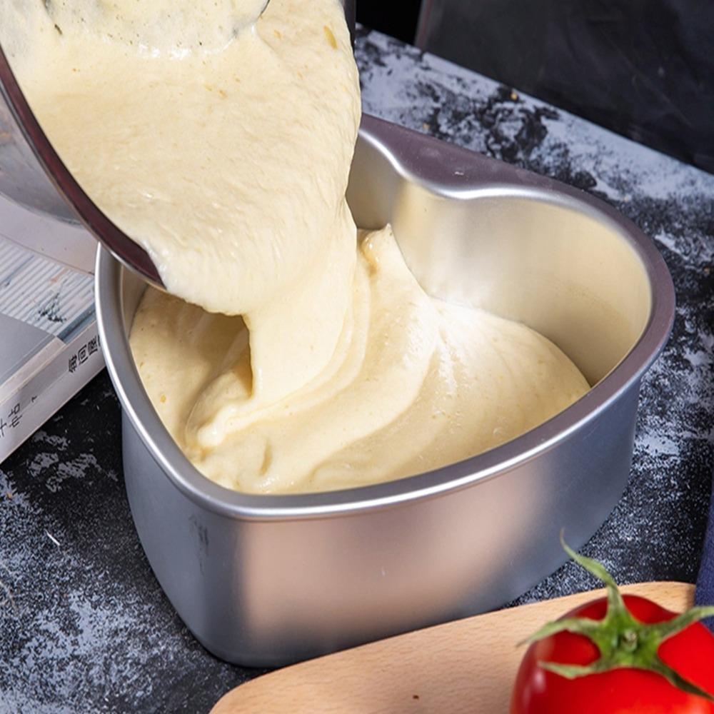 Removable Bottom Heart Shaped Cake Pan Non Stick Metal Heart Cake Baking Pan  Mousse