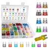 300Pcs Boxed Zinc Alloy Mini & Standard Blade Fuse Assortment 2A-40A Color Coded Auto Replacement Fuse Kit