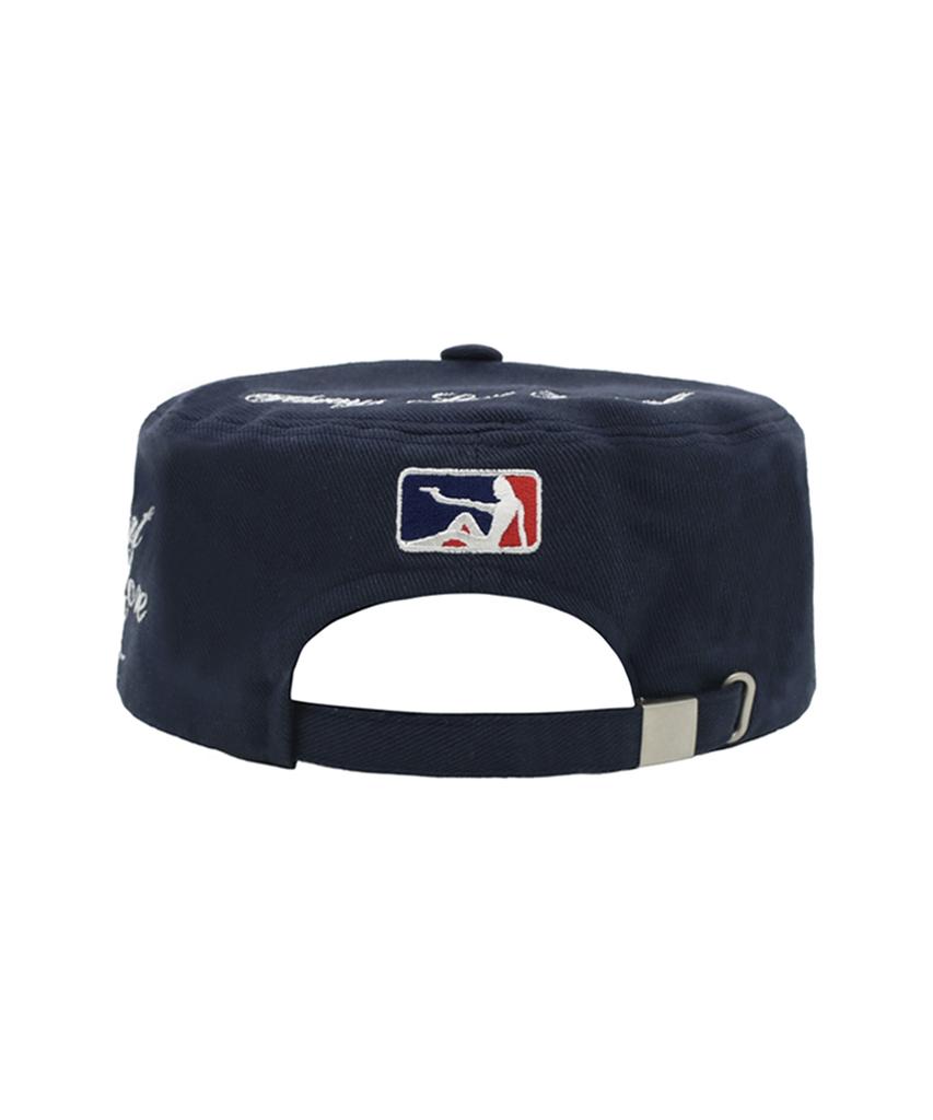Sseo Symbol Pillbox Cap - Navy