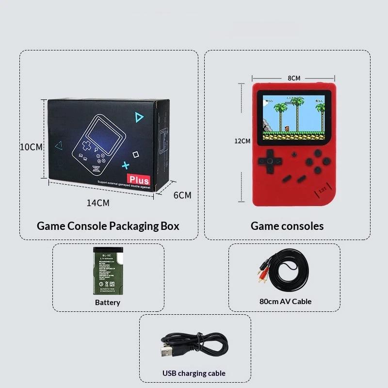 Retro Portable Mini Handheld Game Player 8 Bit Video Game Console Built-In 500 Games Gameboy For Kid Gift