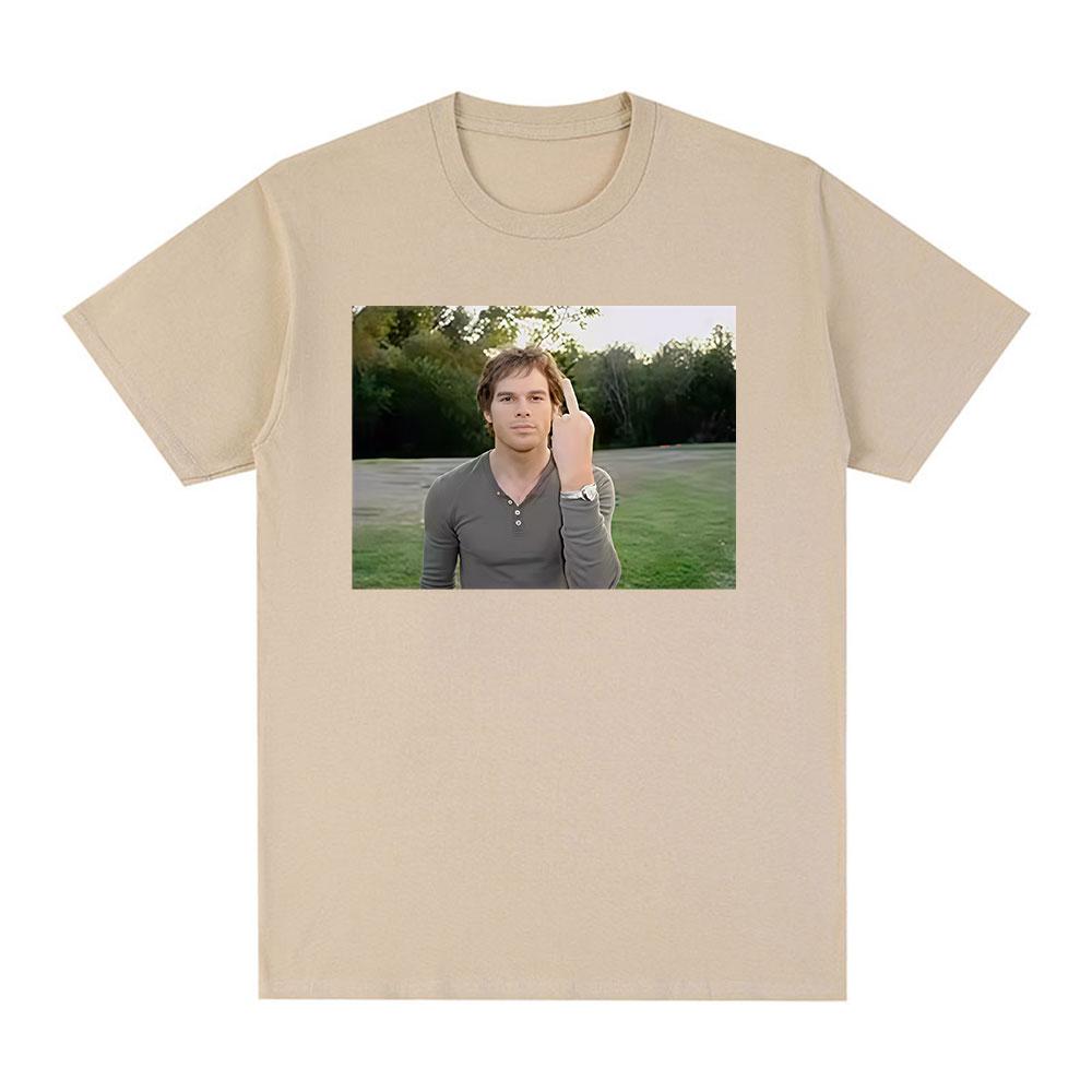 Tv Series Funny Dexter Morgan Edition Middle Finger Meme Graphic Tshirts Unisex Women Clothing Casual Cotton Short Sleeve T Shirts