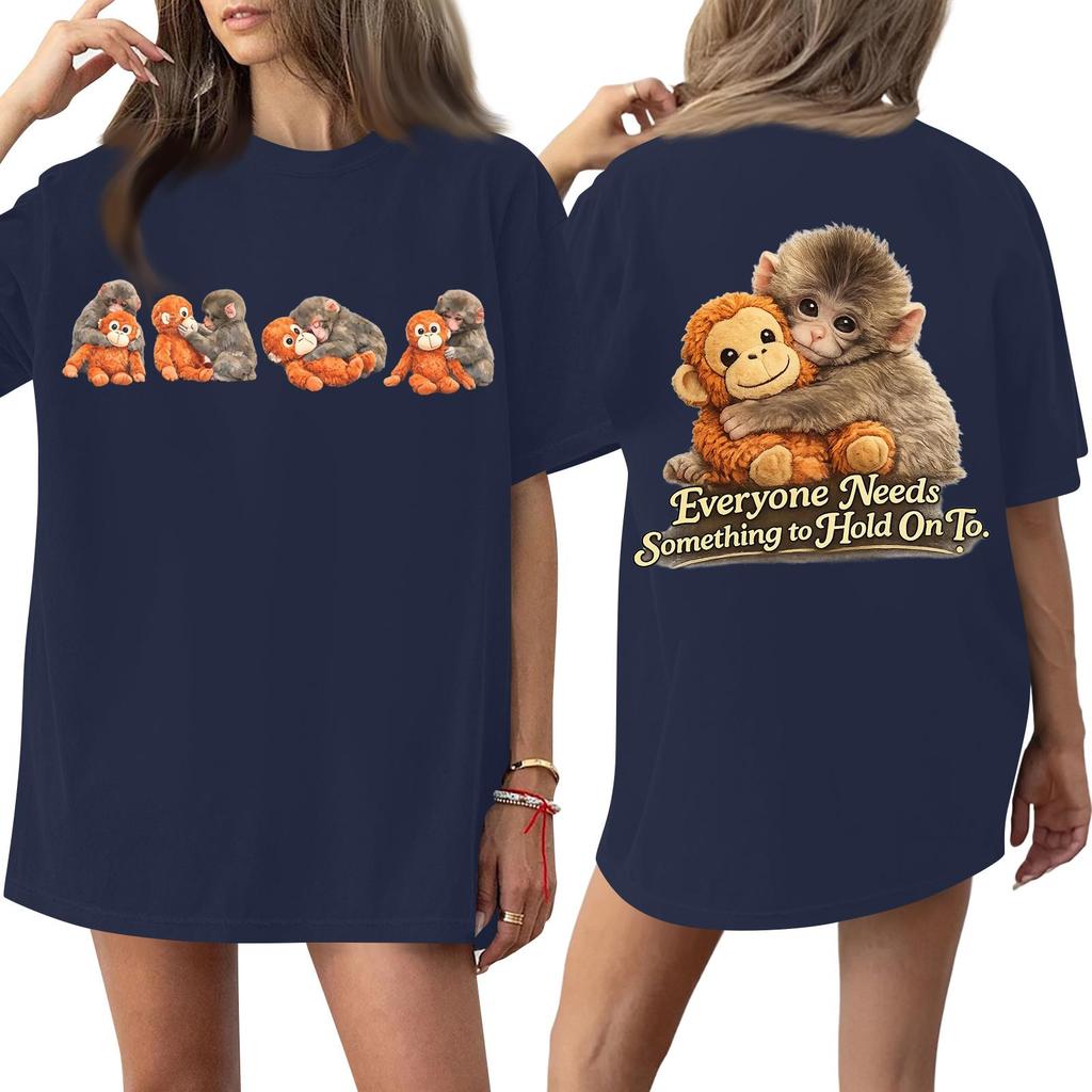 Women's Round Neck Printed Short-sleeved T-shirt Top