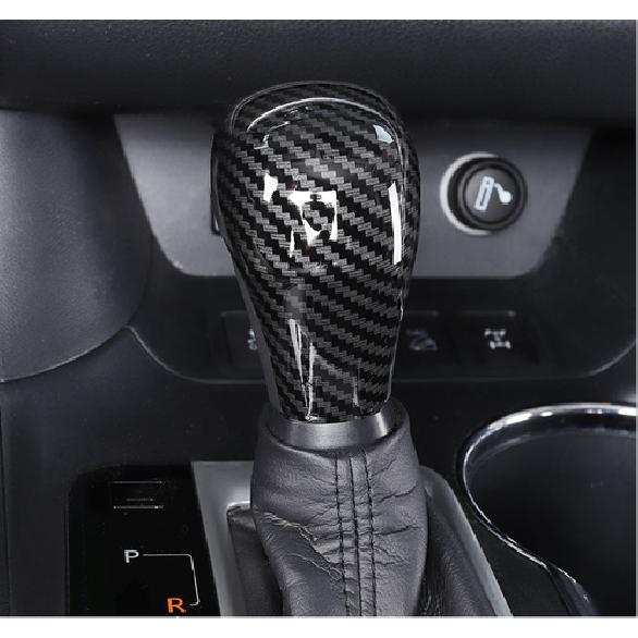 Carbon fiber Gear Shift Knob Cover Trim 1pcs For Toyota Highlander 2015-