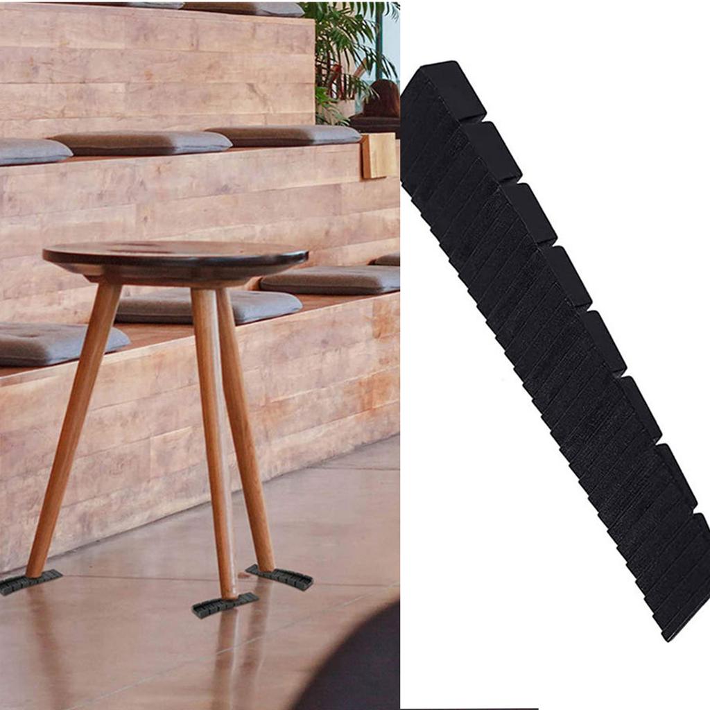 10Pieces Practical Furniture Wedges Plastic Shims for Leveling Tables Chairs Fridge Toilet Flexible and Stackabled
