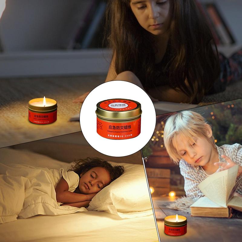Windproof Candles 30 Hour Light Long Lasting Survival Candle Safe Emergency Disaster Candles Drop-proof For Home Camping Outdoor