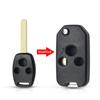 For Honda Fit Accord Civic 2006-2011 2003-2013 CRV 2018 Pilot Modified Flip 2/3/4 Buttons Car Remote Key Shell with/without Rubber Pad