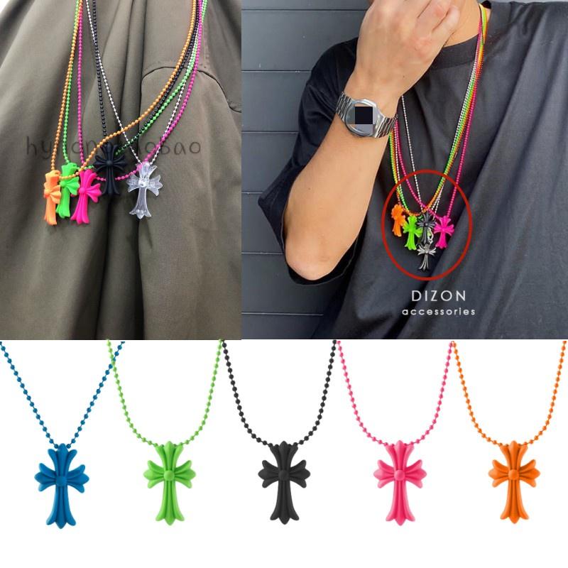Vintage Crucifix Religious Punk Pendant Amulet Cross Necklace Pvc