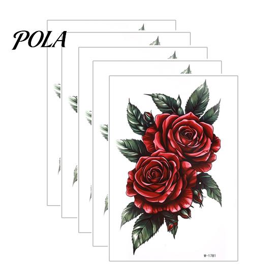 5 Sheets Tattoo Stickers, Skin-Friendly Temporary Tattoos for Adults And Kids, Easy To Apply Hypoallergenic Non-Irritating Body Art for Events And