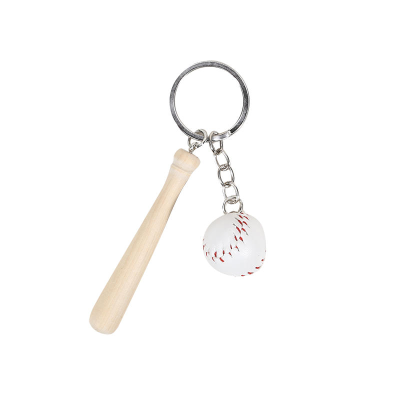 

Mini Baseball Tennis Racket Keychain Cute Sport Pendant Car Key Ring Bag Charm Love Sports Style Decor For Festival Present 1PC