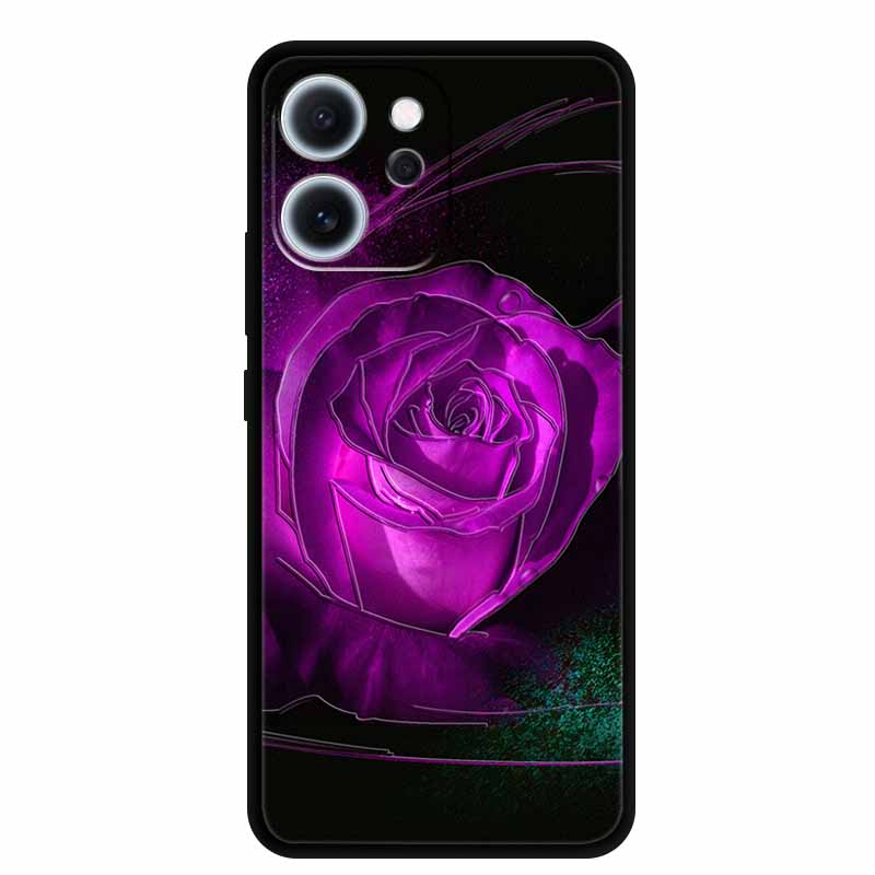 3D Flowers Emboss Fundas For OPPO Reno 15F 5G Case Soft Silicone Phone Cases For OPPO Reno 15F Back Covers Shell Coque 6.57"