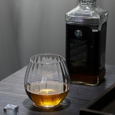 Charms Bud Whiskey Rock Glass Japanese Style Wine Glass Vertical Stripe Texture Verre Whisky Beer XO Tumbler Brandy Snifter Cups