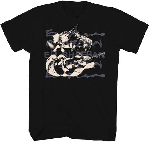 Ed Sheeran - Ed Sheeran - Photo with Guitar T-Shirt - Large Black 25EDS281AA3 [N XXXXL