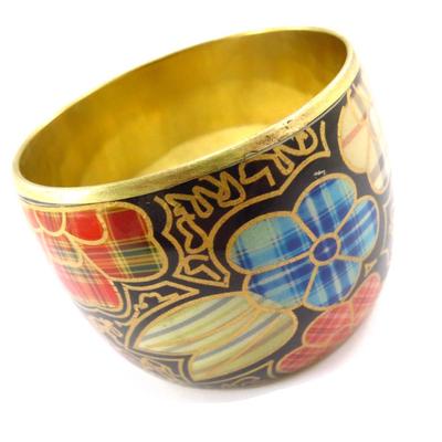 [J6854] - Designer Bracelet 'Bohemian Rhapsody' Tutti Frutti Gold