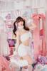Clearstone Halloween Costume - Fluffy Sexy Bunny Girl Outfit for Women (White)