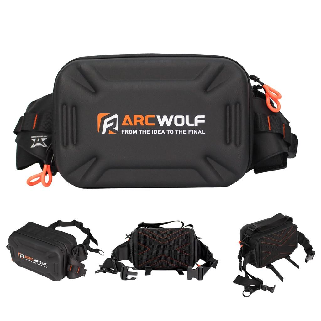 ARCWOLF Fishing Bag, Tackle Bag, Large Capacity