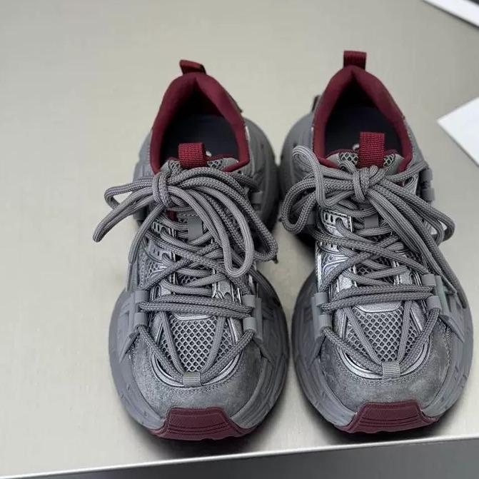 Zhao Ruth, the same fried street platform dad shoes, women's 2025 new leather mesh breathable heightening casual sports shoes