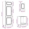 7 Piece Kitchen Cabinet Set Kalmar Sonoma Oak Wood Based Panel