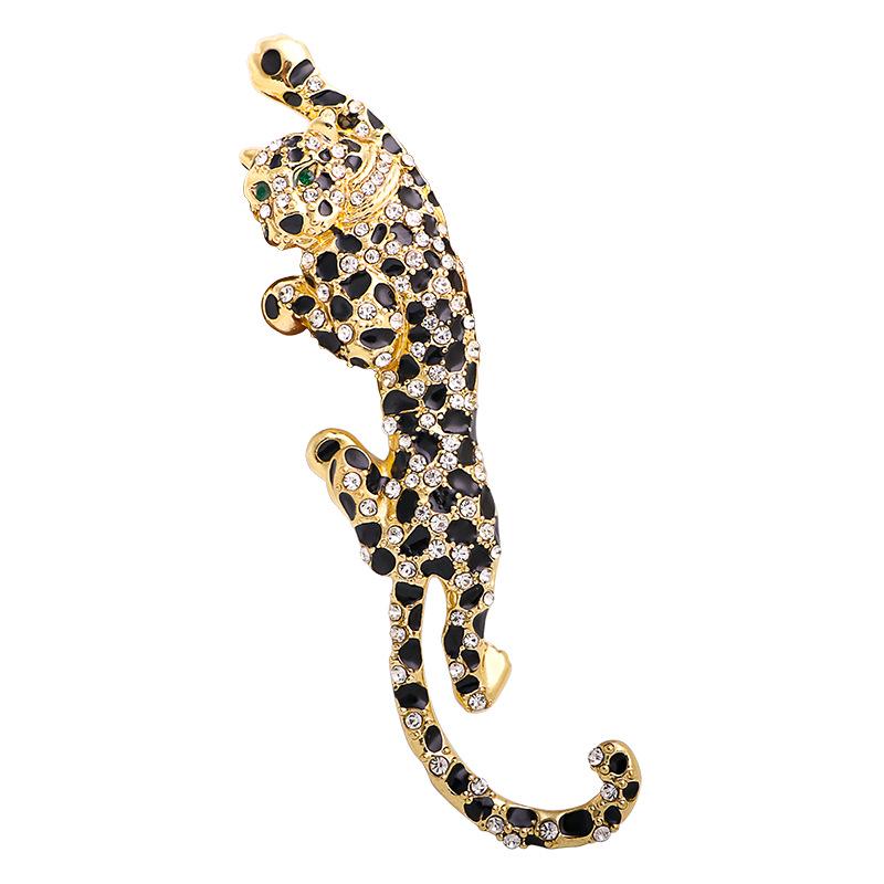 

Unisex Leopard Diamond Brooch – Fashionable Alloy Jewelry Pin