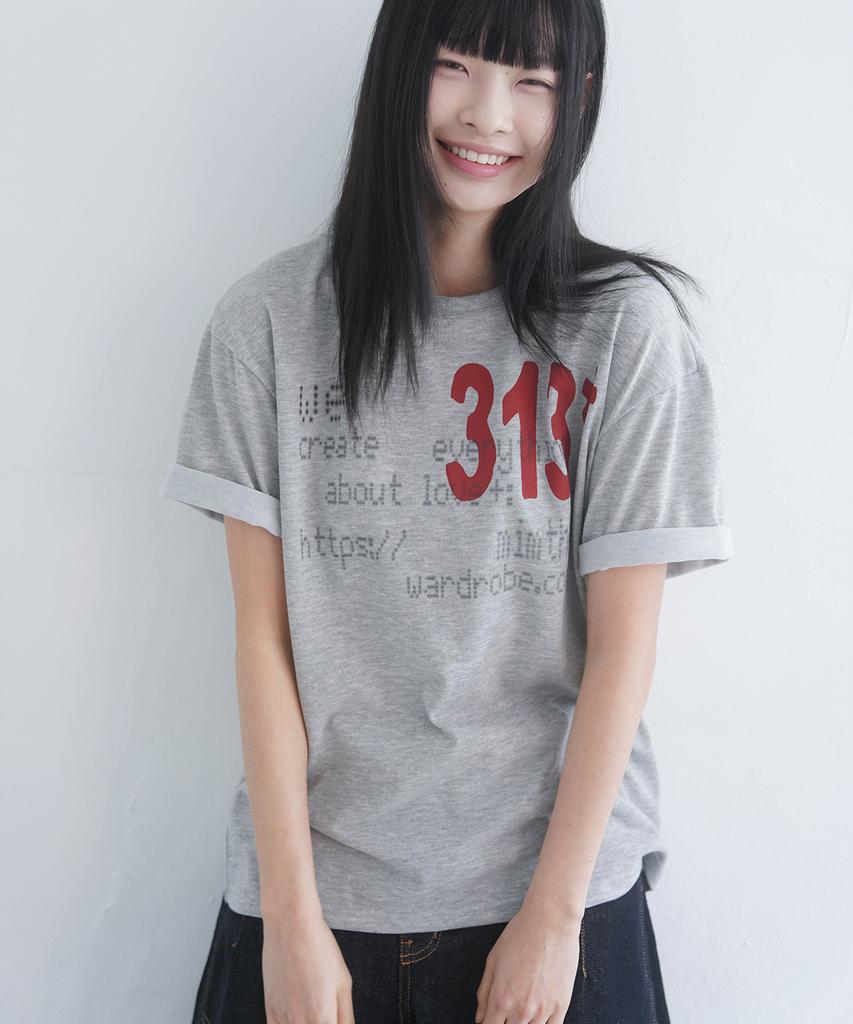 Mimdeowodeulobeu 313 Printed T-Shirt_Gray