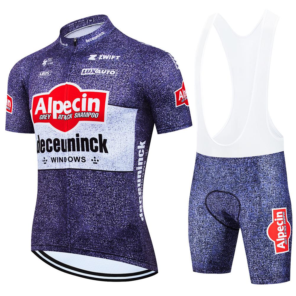 Alpecin Road Cycling Equipment Short Sleeve Overalls Cycling Suit Team Edition Quick Dry Rider