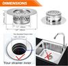 Bathroom sink drain filter Inoxidable Bathroom Drain Hair Catcher Tub Sink Strainer 3pcs