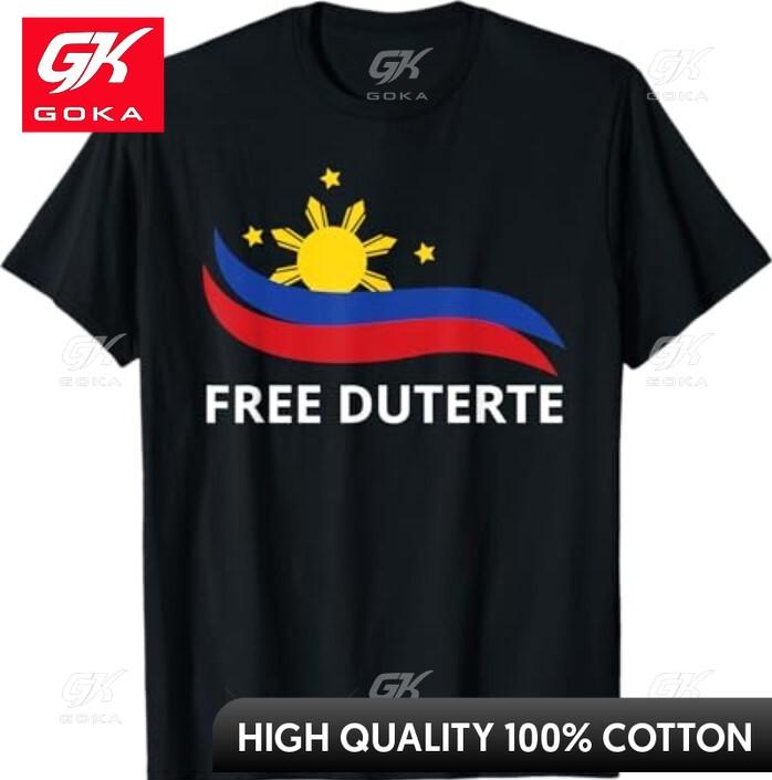 

I Stand For Duterte Tee Free DU30 Free Duterte Graphic T Shirts Unisexs Clothing New in Tops Tees Cotton Women Funny Summer Tshrits S