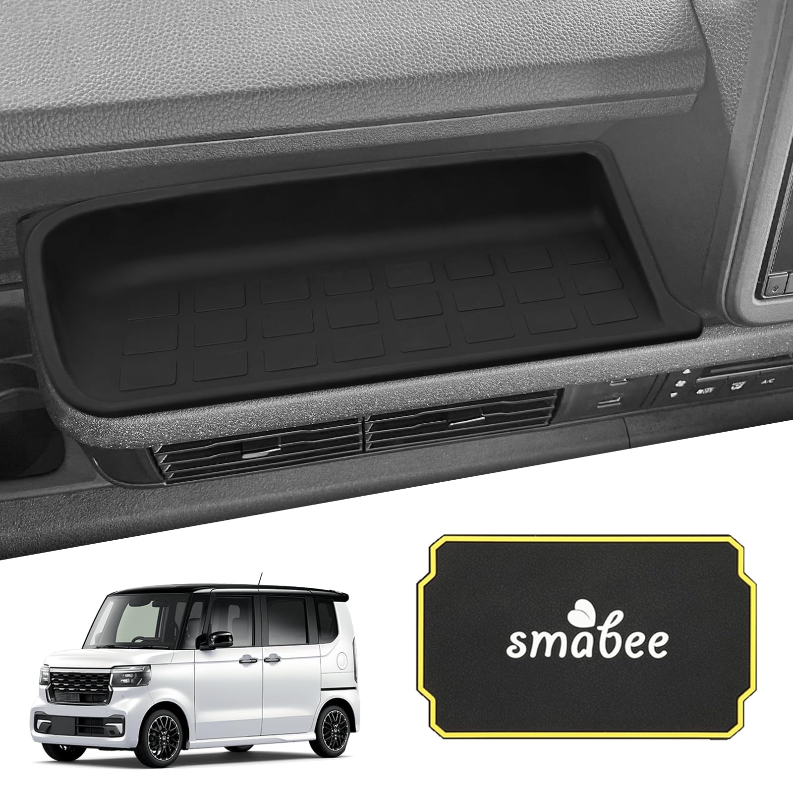 

SMABEE 2024 Honda NBOX N Box Custom JF5/6 Passenger Seat Storage Tray Non-slip Mat Passenger seat storage tray чёрный
