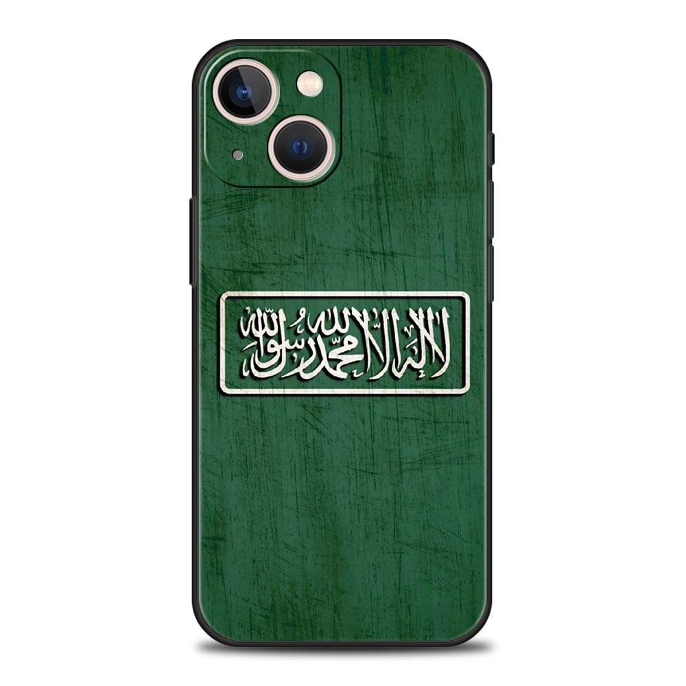 Kingdom Of Saudi Arabia Flag Phone Case For iPhone 16 13 15 14 12 11 Pro MAX XR X SE XS 7 8 Plus Soft TPU Shell Cover