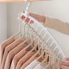 New Space Saving Multi-port Clothing Hanger for Organizing Your Closet Plastic Rack Ideal for Scarves and Other Garments Storage