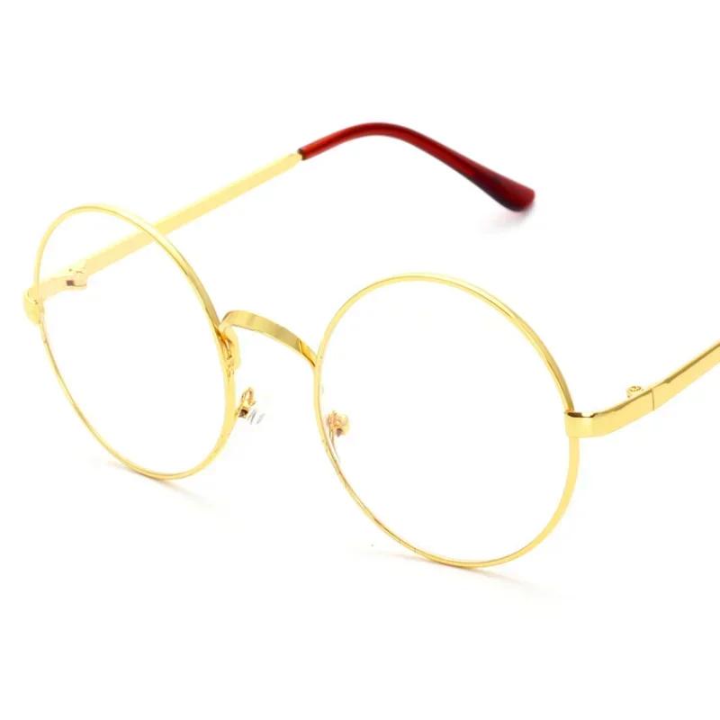 Cosplay Anime Frame Round Metal Flat Retro Art Glasses Adult Children Gift Clothing Props Men Women Dress Up De Grau