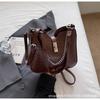 Niche lock chain tote bag women's 2025 new simple commuter underarm bag crossbody handbag women's shoulder bag
