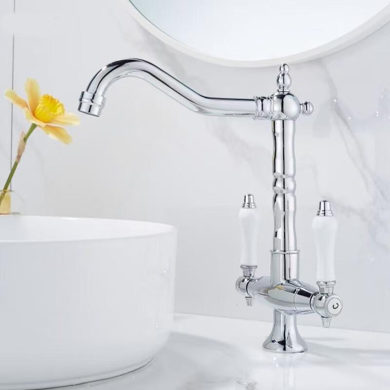 Xuanyong Retro Gold Kitchen Basin Faucet