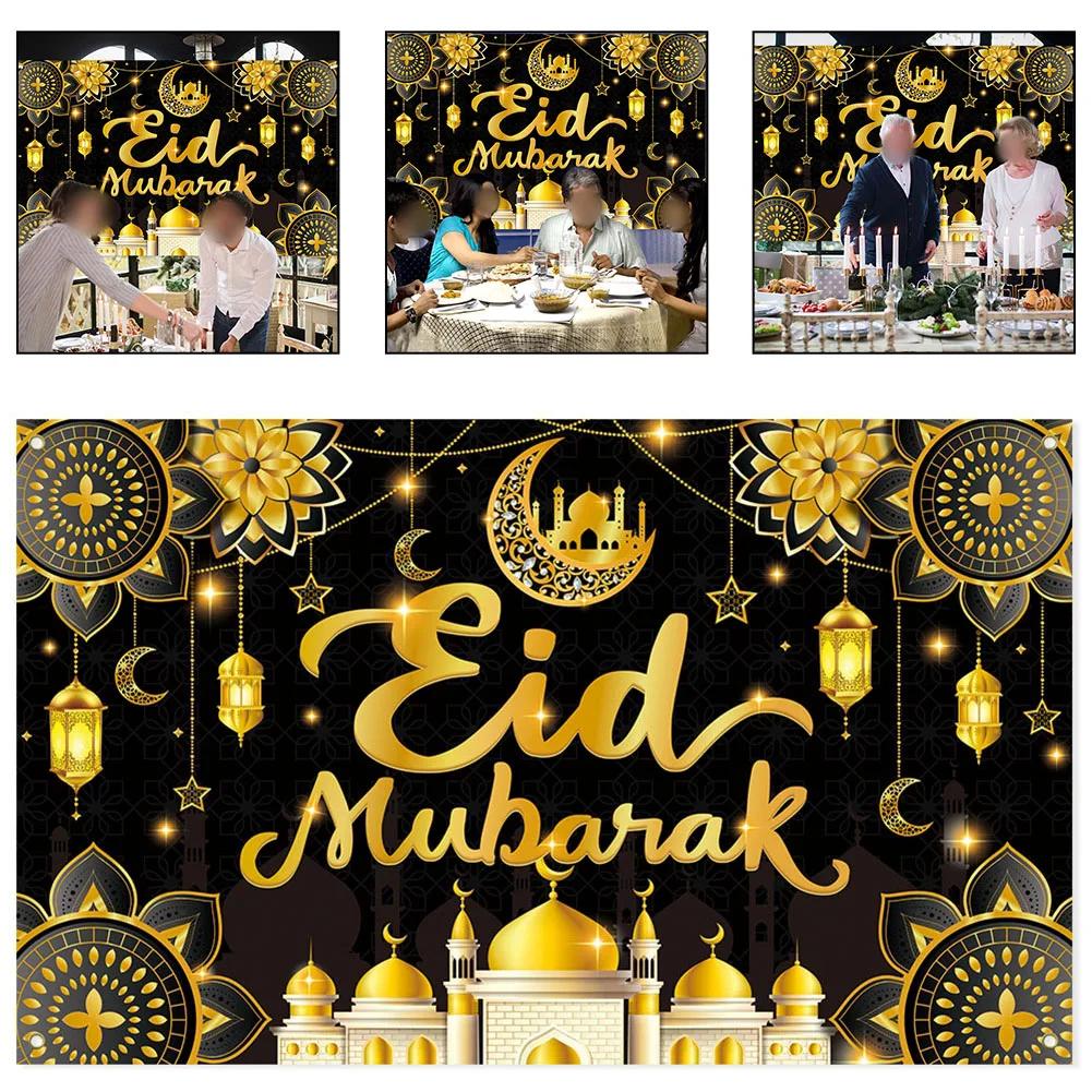 For Birthday Black Gold Decoration Festive Gathering 180*110cm Attractive Backdrop Easy Assembly Eye-Catching Display