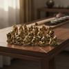 18 Pieces Arhat Figurines Solid Brass Buddhist Statues AntiqueStyle with Hanging Loop for