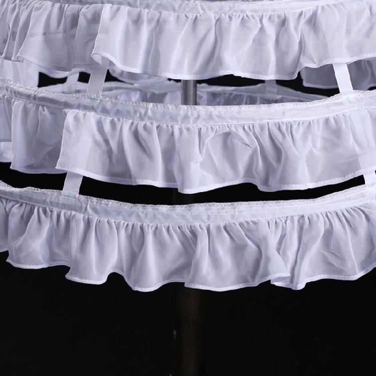 Wedding Dresses for Woman Petticoat Long Crinoline for Photography Dress Pettill with Hoops Pleated Skirt Cosplay Tool
