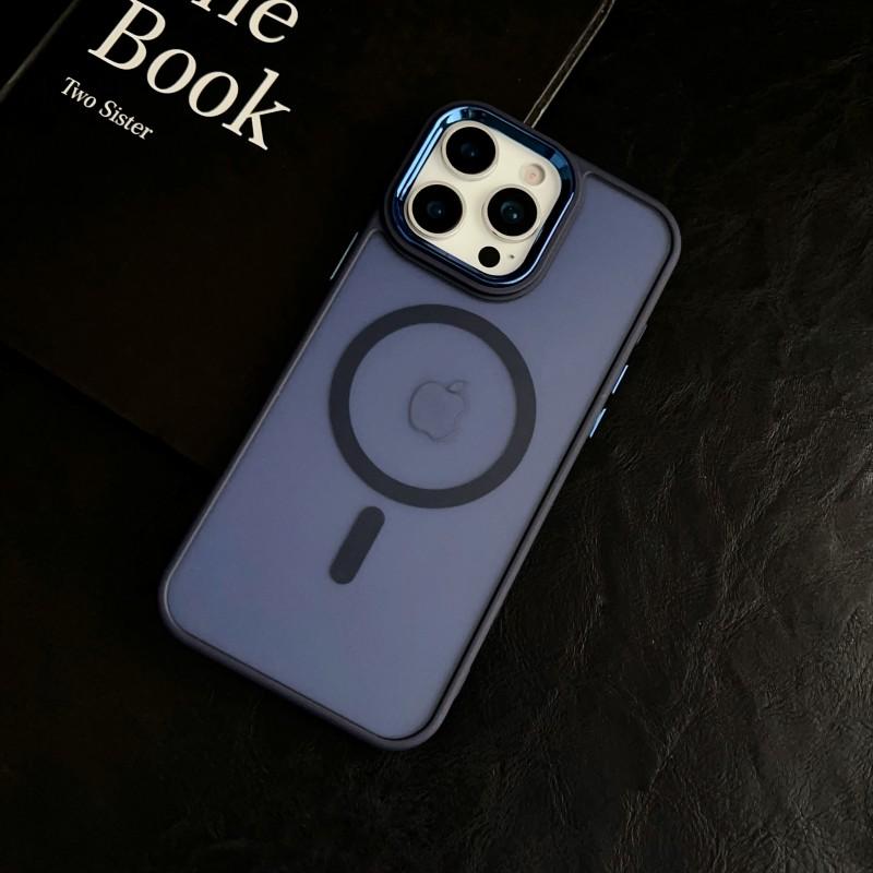 Magnetic Luxury Matte Translucent Armor Shockproof Case For iPhone 16 15 14 13 12 11 Pro Max Plus Magsafe Wireless Charge Cover