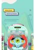 Multifunctional Educational Airplane Toy with Lights, Music, Driving Simulator, and Piggy Bank for Kids
