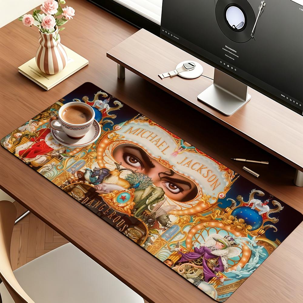 Singer M-Michael J-Jackson Mouse Pad Anti Slip Rubber Edge Locked Thickened Laptop Gaming Desk Mat