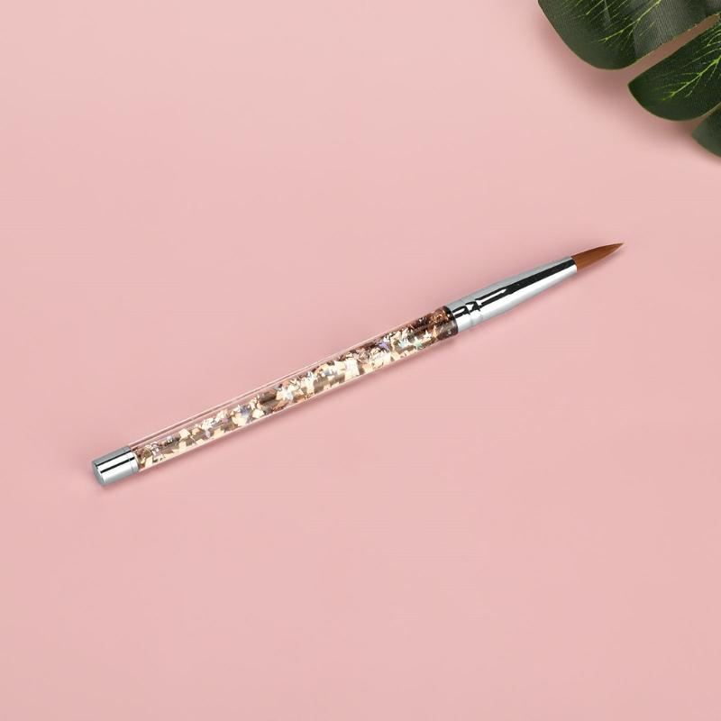 Nail Art Brush Nail Brush for Nail Art for Home Use and Professional Nail Salon Gel Nail Art Brush Clear Acrylic Handle