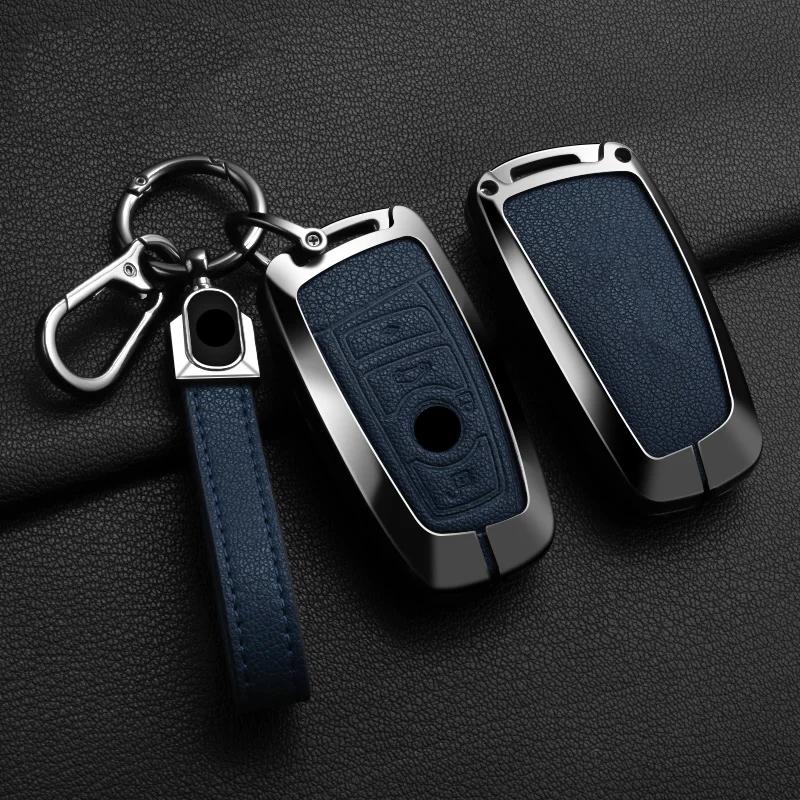 Moulures Intérieures Voiture Alliage de Zinc Couvercle Porte-Clés Pour BMW F30 F20 F10 F18 F22 F01 X3 X4 F06 F02 M3 M5 Protecteur Porte-Clés Auto