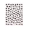 Hollow Heart Sticker For Nail Gold Pink Love For Women Slider Nail Art Decoration Holographic Manicure Accessory
