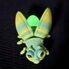 Figurine di Lucciole Luminose Stampate in 3D Magneti per Porta del Frigorifero Magneti Decorativi a Forma di Lucciola Ornamento da Scrivania Scultura Decorativa