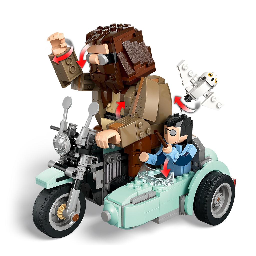 LEGO Harry Potter Hagrid & Harry's Flying Motorcycle Ride Toy - Birthday Present, Building Blocks, for Girls, Boys, Children Ages 9, 10, 11, Elementar