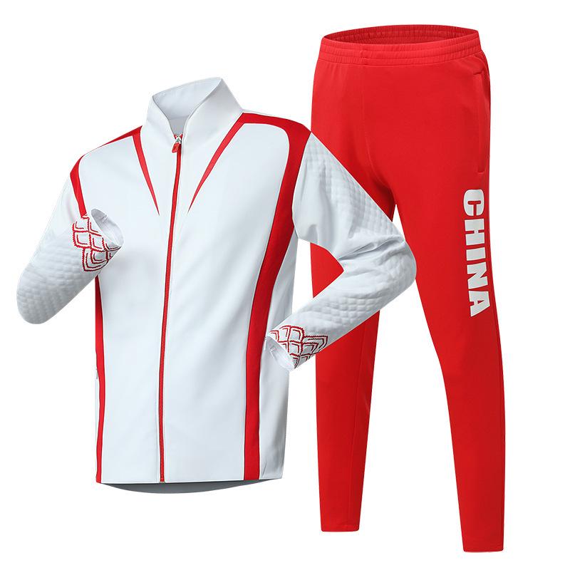 Chinese Wushu Coach Team Sports Uniform for Training & Competitions - Spring/Autumn
