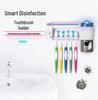 UV Toothbrush Sterilizer & Holder with Automatic Toothpaste Dispenser