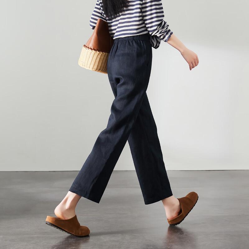 SOFSIL Women s Linen Straight Leg Cropped Pants 28