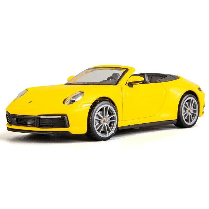 1/32 Porsche 911 Carrera Supercar Alloy Model Car Toy Diecasts Casting Sound and Light Car Toys For Children Vehicle