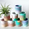 DIY Succulent Plants Pot Concrete Mold 4 Holes Handmade Crafts Pen Holder Clay Silicone Mould Cement Planter Molding Tool