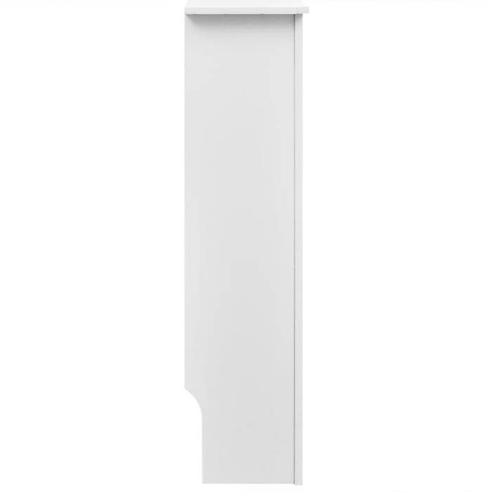 Cache-radiateur - vidaXL - 172 cm - MDF - Blanc - Design à lattes moderne
