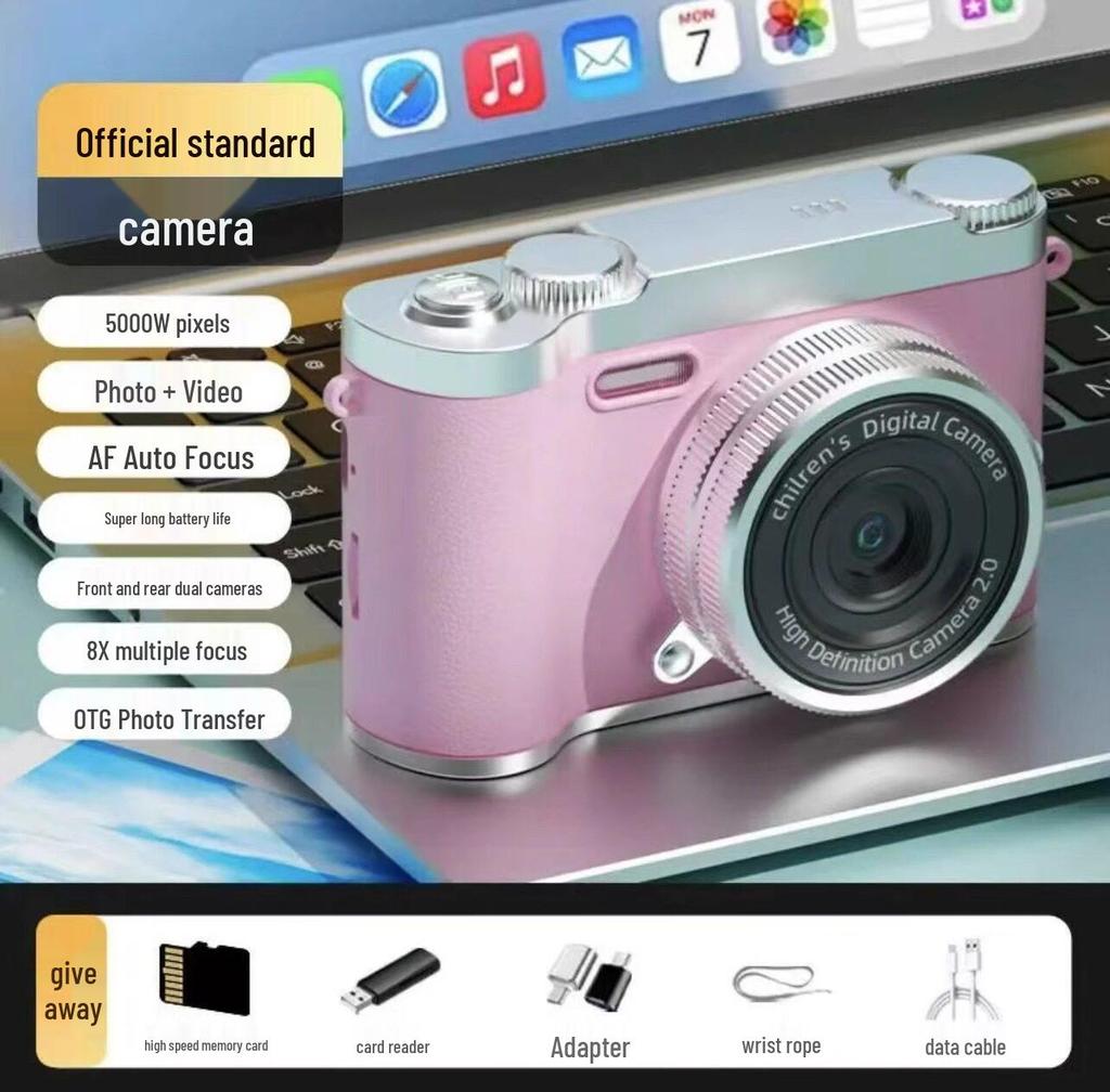 New 9600W Pixel HD Flip Screen Student Selfie Camera